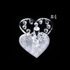 Professional Heart Round  Makeup Nail Art 12 Holes Acrylic Gel Nail Brush Pen Holder Gold Rest Stand Display Brushes