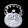 Professional Heart Round  Makeup Nail Art 12 Holes Acrylic Gel Nail Brush Pen Holder Gold Rest Stand Display Brushes