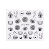 1pc Eye Series Water Transfer Slider for Nail Art Decorations Charming Sticker Nail Manicure Tattoos Foil Decals